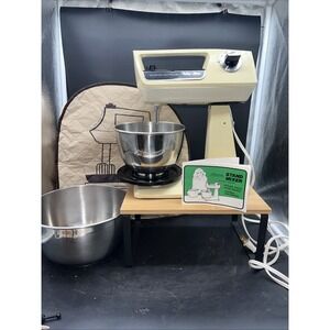 Sears & Roebuck Counter Craft Stand Mixer 10 Speed Mixer With Bowls/Cover WORKS!